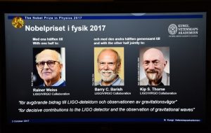 برندگان جایزه نوبل فیزیک 2017 برای کشف امواج گرانشی